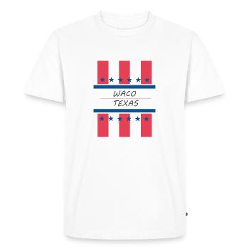 Waco Texas - T-shirt Premium bio Homme - blanc - Devant - Nico (187cm)