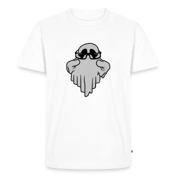 Sunglasses Ghost Comic Halloween - Men's Premium Organic T-Shirt - white - Front - Nico (187cm)