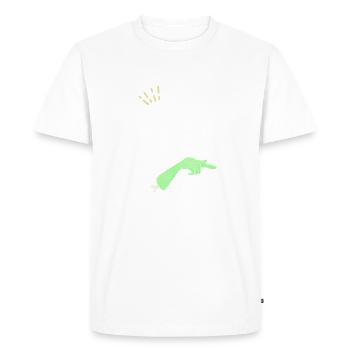 Halloween She's my trick - T-shirt Premium bio Homme - blanc - Devant - Nico (187cm)