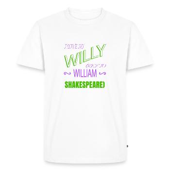 lover feminine quote typography birthday present - Men's Premium Organic T-Shirt - white - Front - Nico (187cm)