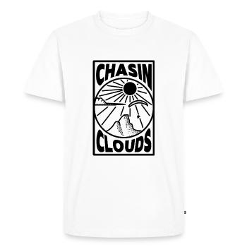 Chasin Nuages noirs - T-shirt Premium bio Homme - blanc - Devant - Nico (187cm)