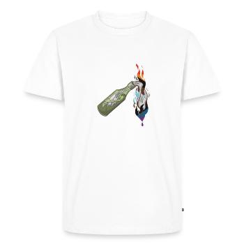 The first pride was a riot! - Men's Premium Organic T-Shirt - white - Front - Nico (187cm)