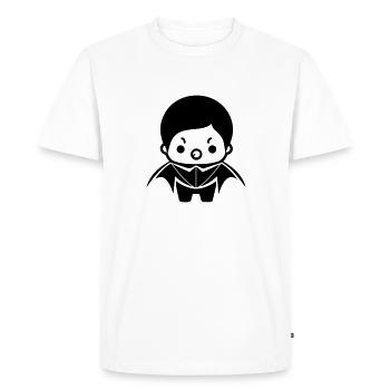 Vampire - Men's Premium Organic T-Shirt - white - Front - Nico (187cm)