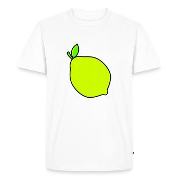 citron - T-shirt Premium bio Homme - blanc - Devant - Nico (187cm)