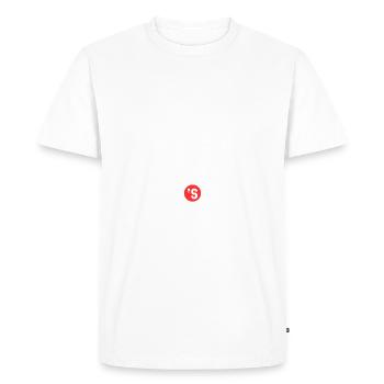 Vintage 50s 1950s - T-shirt Premium bio Homme - blanc - Devant - Nico (187cm)