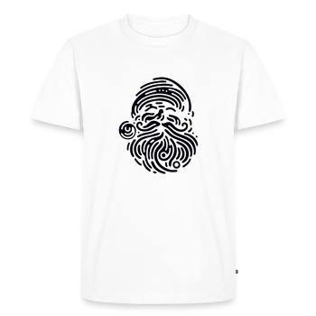 Santa - Men's Premium Organic T-Shirt - white - Front - Nico (187cm)