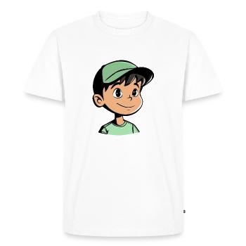 Schoolboy School Class - Men's Premium Organic T-Shirt - white - Front - Nico (187cm)