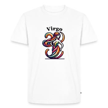 Virgo Virgo colorful - Men's Premium Organic T-Shirt - white - Front - Nico (187cm)