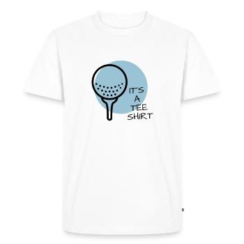 Golf thé coup drôles de sorts golfeurs cadeau - T-shirt Premium bio Homme - blanc - Devant - Nico (187cm)