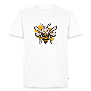 Abeille maléfique - T-shirt Premium bio Homme - blanc - Devant - Nico (187cm)
