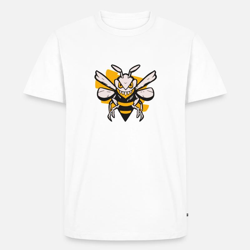 Evil Bee - Männer Premium Bio T-Shirt - Weiß