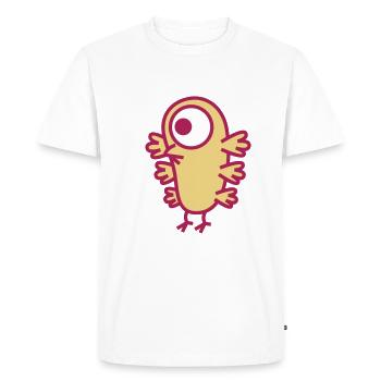Six-winged Sausage Birdie by Cheerful Madness!! - Men's Premium Organic T-Shirt - white - Front - Nico (187cm)