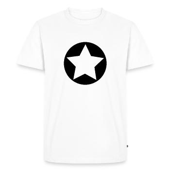 ETOILE. STAR. ETOILES. FÊTE. ANNIVERSAIRE. NOËL. - T-shirt Premium bio Homme - blanc - Devant - Nico (187cm)