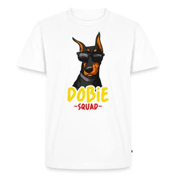 Doberman amoureux des chiens drôle de dicton - T-shirt Premium bio Homme - blanc - Devant - Nico (187cm)