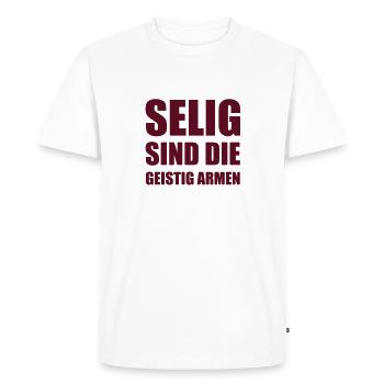 Ignorance is bliss - Men's Premium Organic T-Shirt - white - Front - Nico (187cm)