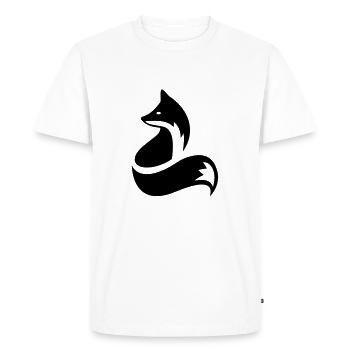 renard - T-shirt Premium bio Homme - blanc - Devant - Nico (187cm)