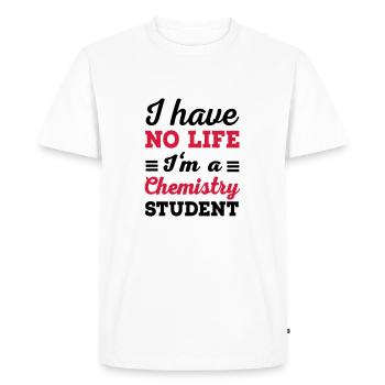 Chimie - T-shirt Premium bio Homme - blanc - Devant - Nico (187cm)