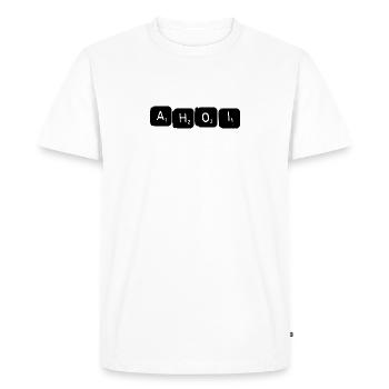 Boutique d'art Heimatliebe - Ahoi - T-shirt Premium bio Homme - blanc - Devant - Nico (187cm)