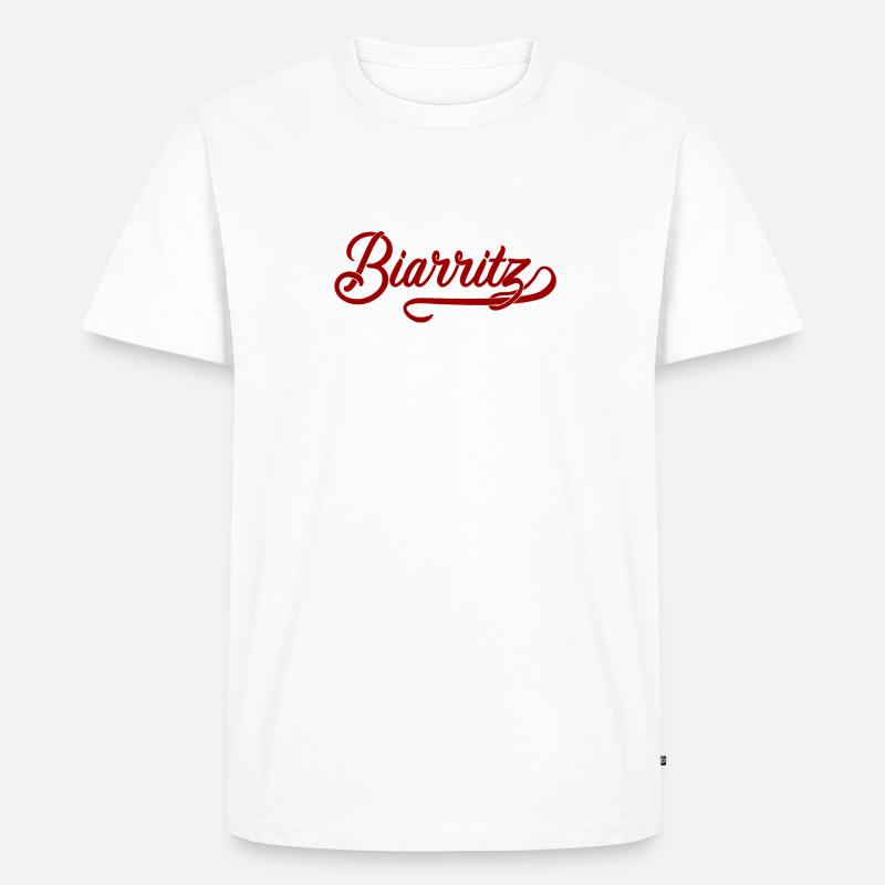 Biarritz - Männer Premium Bio T-Shirt - Weiß