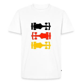 Formula Deutschland Formel Racing - T-shirt Premium bio Homme - blanc - Devant - Nico (187cm)