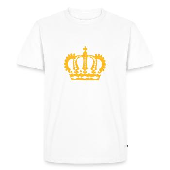 Crown Winner King Queen Princess - T-shirt Premium bio Homme - blanc - Devant - Nico (187cm)