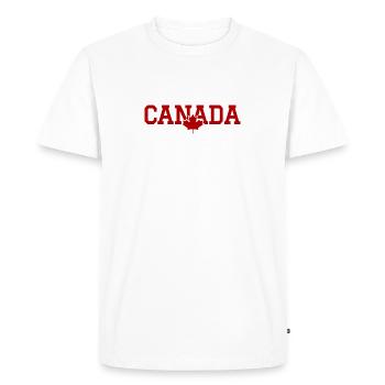 CANADA - Feuille d'érable - T-shirt Premium bio Homme - blanc - Devant - Nico (187cm)