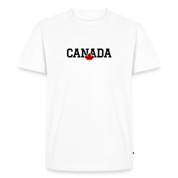 CANADA - Feuille d'érable - T-shirt Premium bio Homme - blanc - Devant - Nico (187cm)