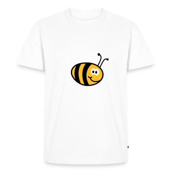 Abeilles 3C - T-shirt Premium bio Homme - blanc - Devant - Nico (187cm)