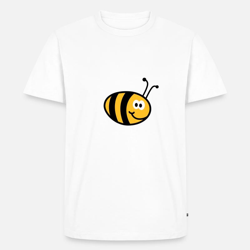 Bienchen 3C - Männer Premium Bio T-Shirt - Weiß