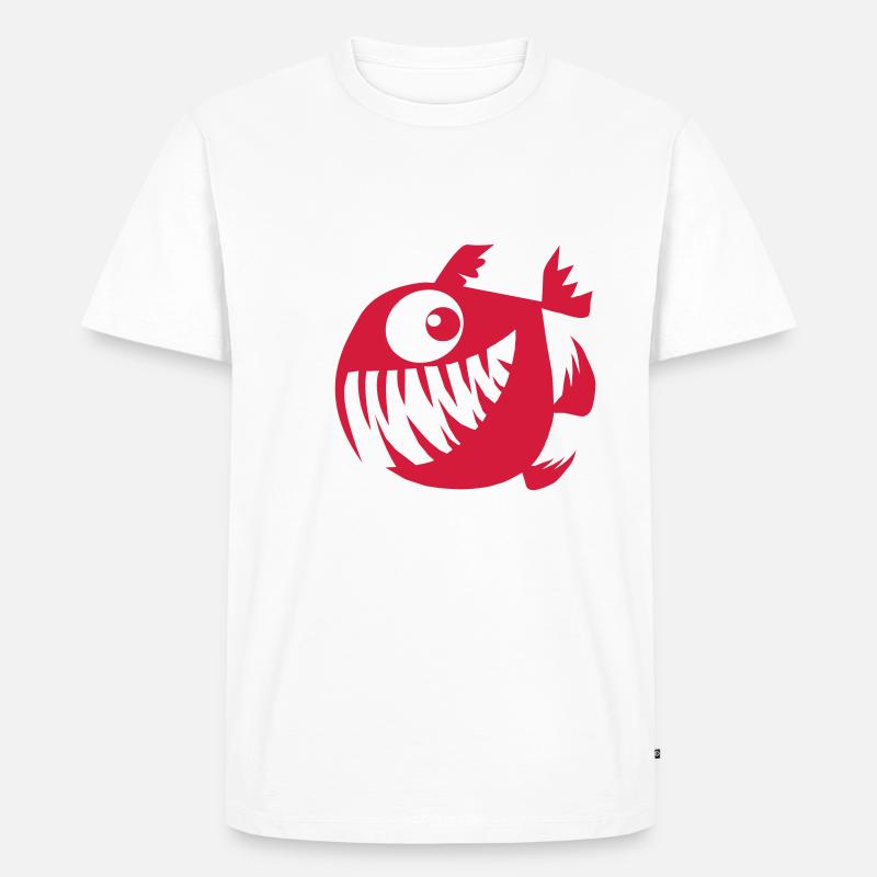 Frohe Perry - Männer Premium Bio T-Shirt - Weiß