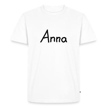 Anna - T-shirt Premium bio Homme - blanc - Devant - Nico (187cm)