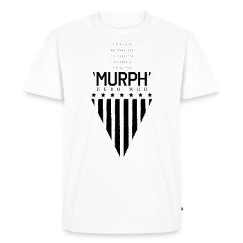Murph - Héros Wod - T-shirt Premium bio Homme - blanc - Devant - Nico (187cm)