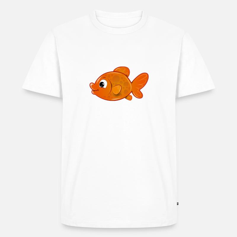 Hatchi der Goldfisch - Männer Premium Bio T-Shirt - Weiß