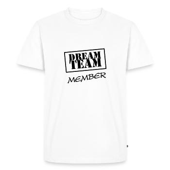 Dream Team Member - T-shirt Premium bio Homme - blanc - Devant - Nico (187cm)
