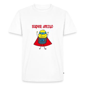 Super amigo - T-shirt Premium bio Homme - blanc - Devant - Nico (187cm)