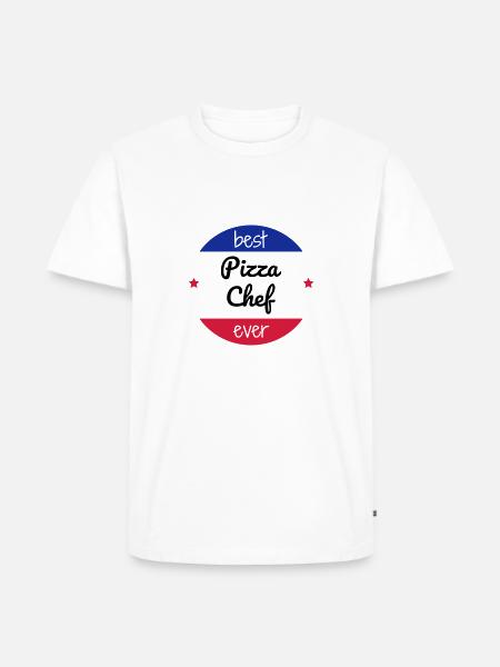 Pizza / Pizzaiolo / Pizza Chef / Pizzachef - Men's Premium Organic T-Shirt - white