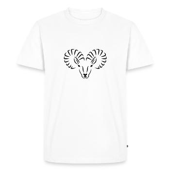 Bouquetin - T-shirt Premium bio Homme - blanc - Devant - Nico (187cm)