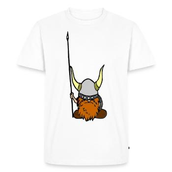 Petit Berserker - T-shirt Premium bio Homme - blanc - Devant - Nico (187cm)
