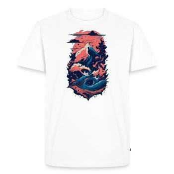 Nostalgie galactique - T-shirt Premium bio Homme - blanc - Devant - Nico (187cm)