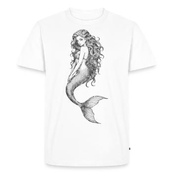 Au fond de la mer 🧜 - T-shirt Premium bio Homme - blanc - Devant - Nico (187cm)