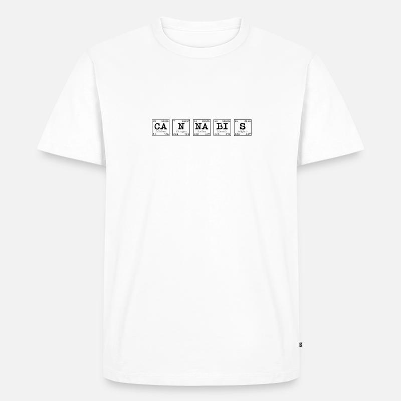 Elemente Ca-N-Na-Bi-S - Männer Premium Bio T-Shirt - Weiß
