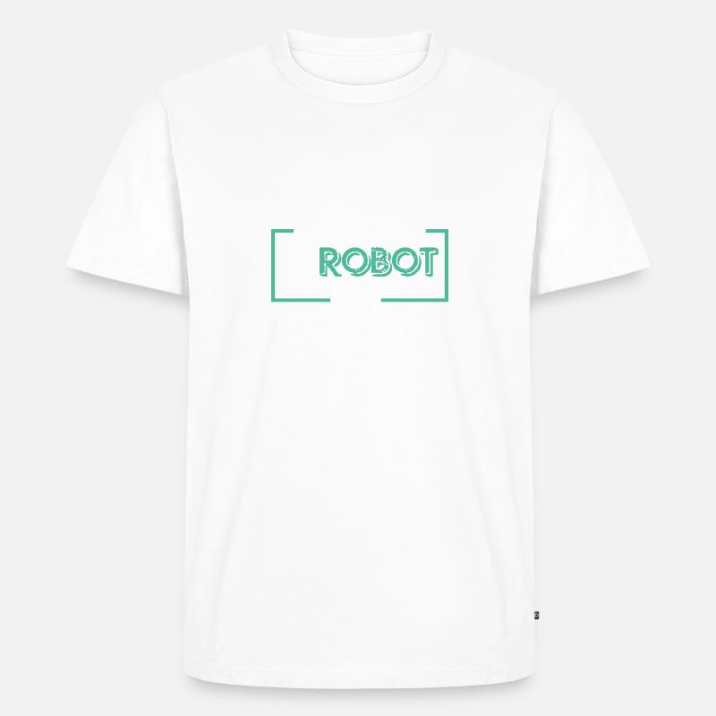 I'm Not a Robot - Männer Premium Bio T-Shirt - Weiß