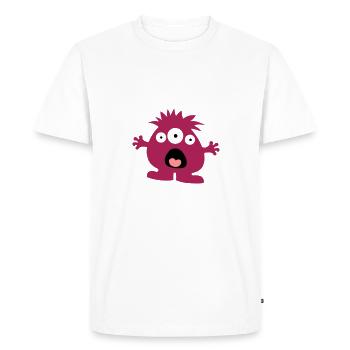 monstre - T-shirt Premium bio Homme - blanc - Devant - Nico (187cm)