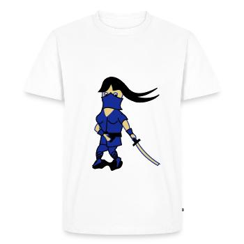 Dessin animé Ninja Idée de cadeau d’épée fantaisie - T-shirt Premium bio Homme - blanc - Devant - Nico (187cm)