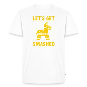 Faisons smashed Pinata - T-shirt Premium bio Homme - blanc - Devant - Nico (187cm)