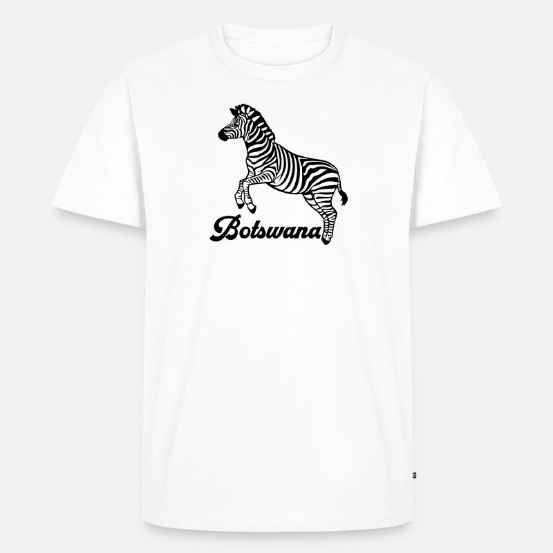 zebra Botswana - Männer Premium Bio T-Shirt - undefined