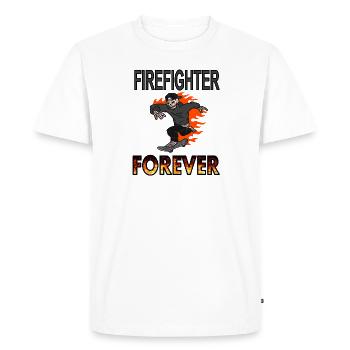 Firefighter Firefighter Firefighter Fire Brigade Gift Idea - Men's Premium Organic T-Shirt - white - Front - Nico (187cm)