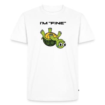 J’adore le cadeau d’amoureux des animaux de compagnie de tortue - T-shirt Premium bio Homme - blanc - Devant - Nico (187cm)