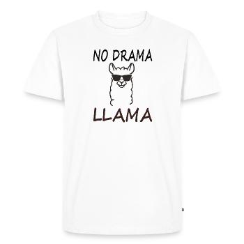 Llama camel riding gift summer vacation Tunisia - Men's Premium Organic T-Shirt - white - Front - Nico (187cm)