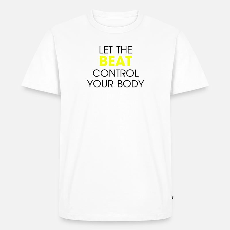 Beat Control - Männer Premium Bio T-Shirt - Weiß